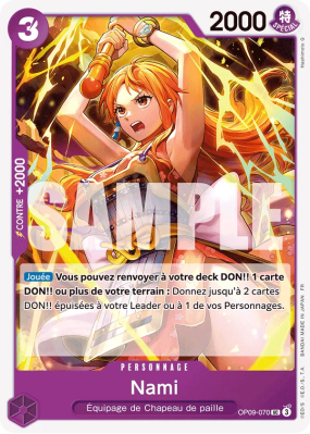 Carte One Piece Nami OP09-070 UC ST26