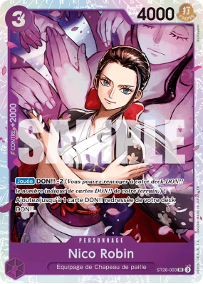 Carte One Piece Nico Robin ST26-003 SR