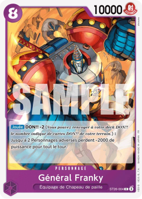 Carte One Piece Général Franky ST26-004 C