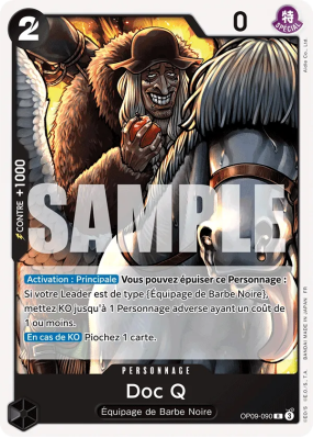 Carte One Piece Doc Q OP09-090 R ST27