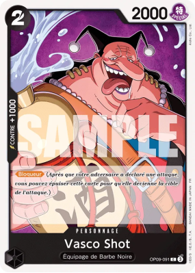 Carte One Piece Vasco Shot OP09-091 C ST27