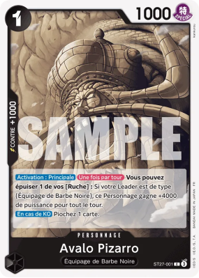 Carte One Piece Avalo Pizarro ST27-001 C