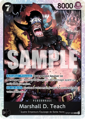 Carte One Piece Marshall D. Teach ST27-005 SR