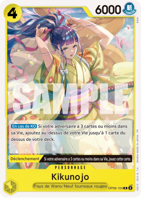 Carte One Piece Kikunojo OP06-104 R ST28