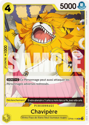 Carte One Piece Chavipère OP06-110 UC ST28