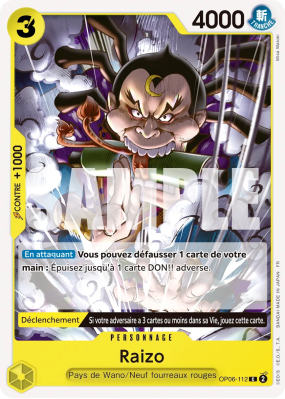 Carte One Piece Raizo OP06-112 C ST28