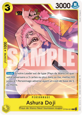 Carte One Piece Ashura Doji ST28-001 C