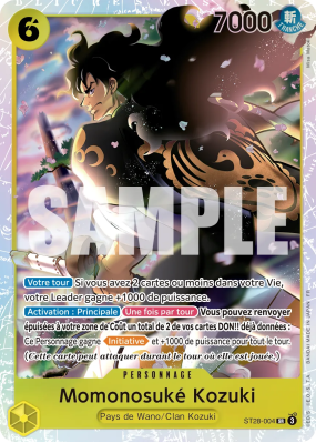 Carte One Piece Momonosuké Kozuki ST28-004 SR