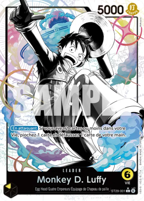 Carte One Piece Monkey D. Luffy ST29-001 L ALT ART
