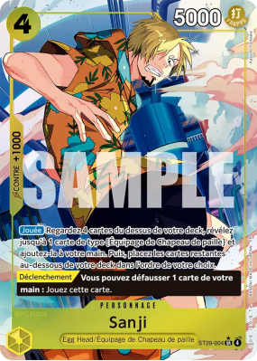 Carte One Piece Sanji ST29-004 SR ALT ART