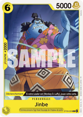 Carte One Piece Jinbe ST29-005 C