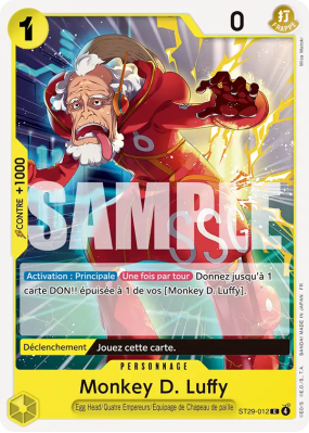 Carte One Piece Monkey D. Luffy ST29-012 C