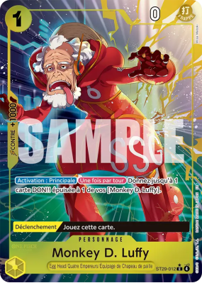 Carte One Piece Monkey D. Luffy ST29-012 C ALT ART