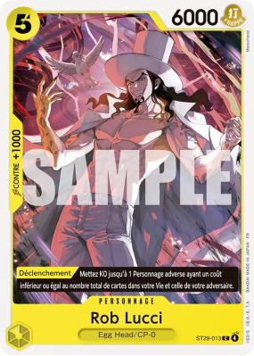 Carte One Piece Rob Lucci ST29-013 C