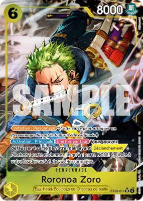 Carte One Piece Roronoa Zoro ST29-014 SR ALT ART