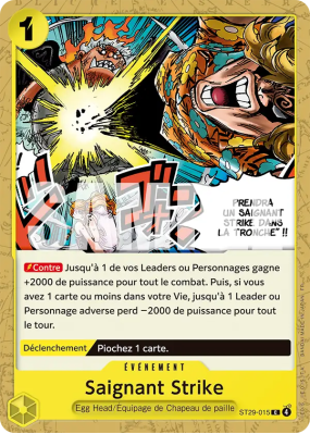 Carte One Piece Saignant Strike ST29-015 C