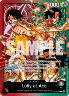Carte One Piece Luffy et Ace ST30-001 L