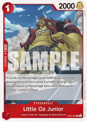 Carte One Piece Little Oz Junior ST30-009 C
