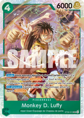 Carte One Piece Monkey D. Luffy ST30-012 SR