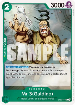 Carte One Piece Mr 3(Galdino) ST30-014 C