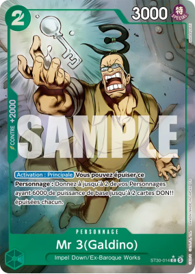 Carte One Piece Mr 3(Galdino) ST30-014 C ALT ART