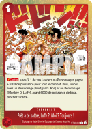 Carte One Piece Prêt à te battre, Luffy ?! Moi ? Toujours ! ST30-016 C ALT ART