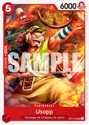 Carte One Piece Usopp OP11-003 UC ST31