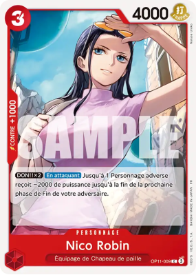 Carte One Piece Nico Robin OP11-009 C ST31