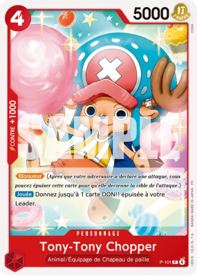 Carte One Piece Tony-Tony Chopper P-101 P ST31