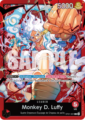 Carte One Piece Monkey D. Luffy ST21-001 L ST31