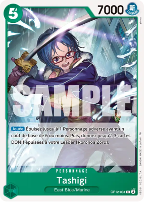 Carte One Piece Tashigi OP12-031 R ST32
