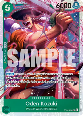Carte One Piece Oden Kozuki ST32-002 SR