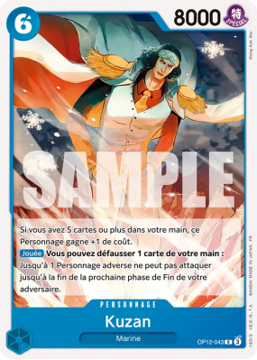 Carte One Piece Kuzan OP12-043 R ST33