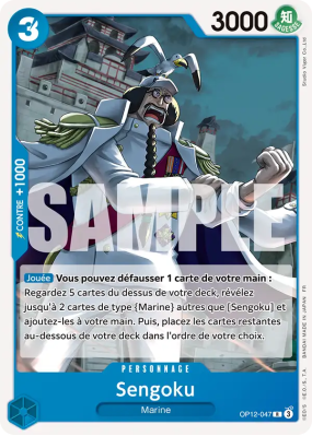 Carte One Piece Sengoku OP12-047 R ST33