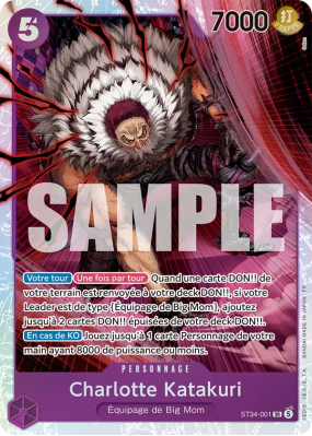 Carte One Piece Charlotte Katakuri ST34-001 SR
