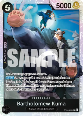 Carte One Piece Bartholomew Kuma ST35-005 SR