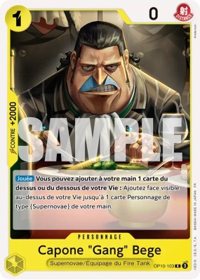 Carte One Piece Capone "Gang" Bege OP10-103 R ST36