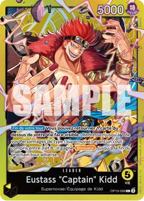 Carte One Piece Eustass "Captain" Kidd OP10-099 L ST36