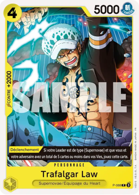 Carte One Piece Trafalgar Law P-088 P ST36