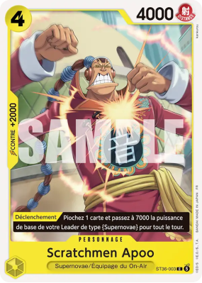 Carte One Piece Scratchmen Apoo ST36-003 C