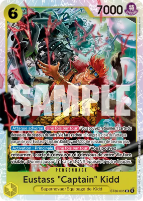 Carte One Piece Eustass "Captain" Kidd ST36-005 SR