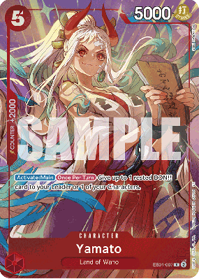 Carte One Piece Yamato EB01-007 C UNNUMBERED PROMOS