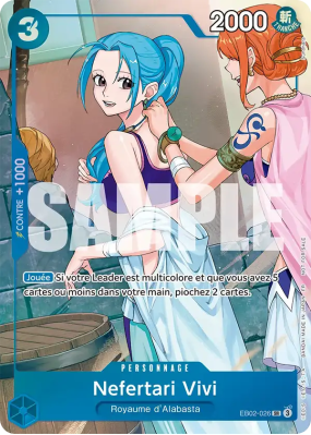 Carte One Piece Nefertari Vivi EB02-026 SR UNNUMBERED PROMOS
