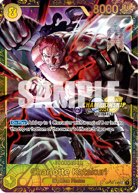Carte One Piece Charlotte Katakuri OP03-123 SEC SPECIAL TOURNAMENT PROMOS
