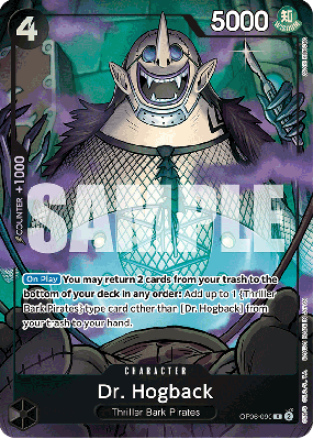 Carte One Piece Dr Hogback OP06-090 R UNNUMBERED PROMOS