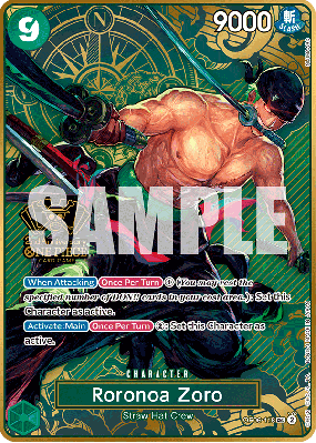 Carte One Piece Roronoa Zoro OP06-118 SEC PREMIUM BANDAI PRODUCTS