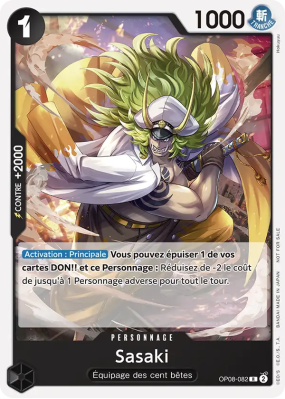 Carte One Piece Sasaki OP08-082 R UNNUMBERED PROMOS