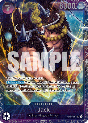 Carte One Piece Jack OP08-084 SR SPECIAL TOURNAMENT PROMOS