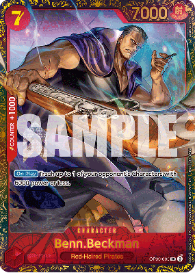 Carte One Piece Benn Beckman OP09-009 SR SPECIAL TOURNAMENT PROMOS