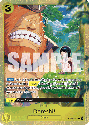 Carte One Piece Dereshi! OP09-117 R UNNUMBERED PROMOS